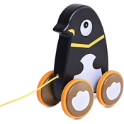 LORELLI Igracka za guranje u obliku pingvina crna