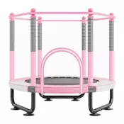 VEVOR Otroški trampolin 1545x121 cm roza