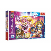 Trefl Sestavljanka Spoznajte mogočne kužke Paw Patrol / Paw Patrol 100 kosov 41x27,5cm v škatli 29x19cm
