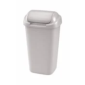 Plafor Koš za smeti pla siv 30l s pokrovom