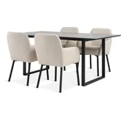 MOSELUND D180 sto keramika + 4 SOTTRUP bež/crna