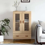 Greatstore Visoka omara sonoma hrast 69,5x31x115 cm inženirski les