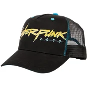 Cyberpunk 2077 Cyberpunker Trucker črno-modra kapa s šiltom Jinx