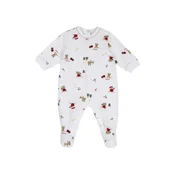 Chicco Pajac/bodi temno bež/žad/rdeča/bela