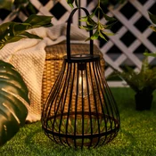 Pauleen LED-sončna namizna svetilka SUNSHINE SPARK, črna, 34 cm, IP44 - Mladostno bivanje - črno - Bambus