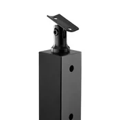 VEVOR Stolpec za ograjo s kablom horizontalna luknja stolpec za ograjo na terasi 914x51x51 cm črn