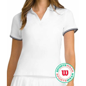 Ženska majica Wilson  W Club Polo Bright White S