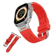 Pašček za Apple Watch 1 2 3 4 5 6 7 8 9 SE 38MM 40MM 41MM Rdeč pašček