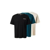 JACK & JONES Majica JWHLEGACY bež / plava / crna