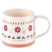 shumee Porcelanska skodelica za kavo, čaj, zelišča, pijače, zimo, božič, 380 ml