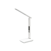 Immax 08934L - LED stona lampa KINGFISHER sa displejom LED/9W/230V, bela