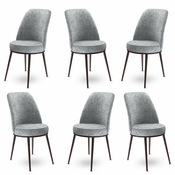 HANAH HOME Set 6 stolica Dexa Grey Brown