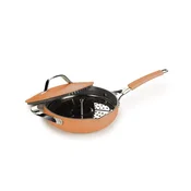 Rosmarino All In One duboka tava s poklopcem, 24 cm, narančasta