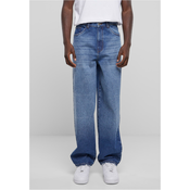 Mens Baggy Fit Heavy Unce Medium Blue Jeans