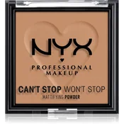 NYX Professional Makeup Cant Stop Wont Stop Mattifying Powder matirajoči puder odtenek 07 Caramel 6 g