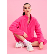 Sinsay - Polar duks half-zip sa stojećom kragnom i ranflama Gym Hard - roze