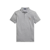Polo Ralph Lauren Majica  rjava / pegasto siva / lila / bela
