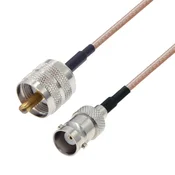 shumee Pigtail BNC vtičnica/UHF vtič RG316 20 cm