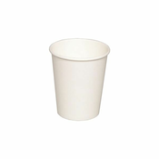 Skodelice za kavo za enkratno uporabo - papirnate, bele, 200 ml, 50 kosov