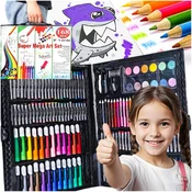 shumee KOMPLET ZA SLIKANJE ZA OTROKE IN DEKLICE UMETNIŠKA PLASTIKA + ETUI
