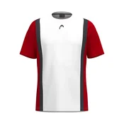 Otroška majica Head CLUB 25 Tech T-Shirt Boys Red/White 152 cm