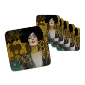 Carmani KOMPLET 6 PODSTAVKOV IZ PLUTE GUSTAV KLIMT JUDYTA PODSTAVKI ZA SKODELICE