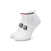 Kratke nogavice Compressport Pro Racing Socks V4.0 Run Low XU00047B Bela