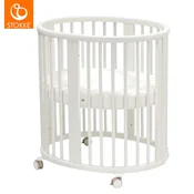 stokke® otroška posteljica sleepi™ mini white z vzmetnico in rjuho white