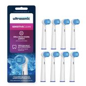 Ultrasonic Nastavki SensitiveClean za Oral-B, 8 kosov, glava ščetke