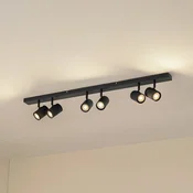 Lindby stropni reflektor Kardis, temno siva barva, 6-žarilna, kovina, GU10 - Hodnik - Sodobni - Aluminij