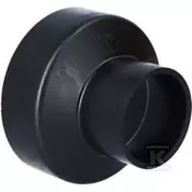 Geberit PEHD redukcija (zožitev) 110x63 simetrična kratka, črne barve (HDPE odvodnjavanje)