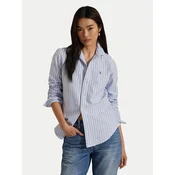Polo Ralph Lauren Bluza  svetlo modra / bela