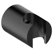 Shower holder, round, fixed, black matt - Črna mat barva - Sapho - 24 - Medeninasti - Krožni - 30 - 30 - 44 - 14