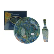 Carmani, dekorativni in funkcionalni krožnik z lopatico - VAN gogh/Irysy