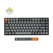 Keychron Keychron K2 Max Brezžična Mehanska Tipkovnica, Bluetooth/2.4 GHz, Bela osvetlitev, Super Banana Switch, US Layout, K2M-A4, (21733738)
