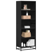 Polica za knjige crna 60x35x170,5 cm izradeno drvo