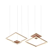 Redo 01-2616 - LED prigušiva luster na sajli SIGUA LED/137W/230V CRI 90 braon
