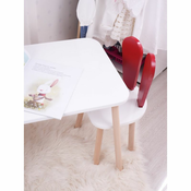 HANAH HOME Deciji sto i stolica Bunny One Chair Set Red White