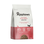 Applaws Dry Cat piščanec z raco 400g
