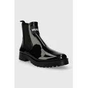 HUGO Gumijasti škornji Tabita Rain Bootie 50498397 Črna