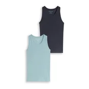 TOM TAILOR Top nočno modra / svetlo modra