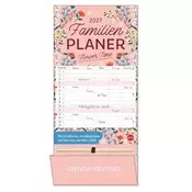 Deko-Familienplaner mit Tasche Flower Time 2027