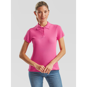 Polo Fruit of the Loom Pink Womens T-shirt