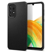 Spigen Ovitek za telefon, Liquid Air, črn, Samsung Galaxy A33 5G