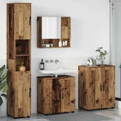 vidaXL Komplet pohištva za kopalnico 4 pcs Star les 61 x 35 x 64 cm