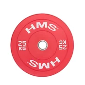 Northix Olimpijski krožnik za odbijač, 25 KG, rdeč