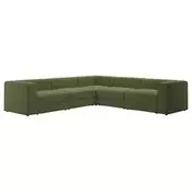 JÄTTEBO Modularna ugaona sofa 6-sed, Samsala tamnožuta-zelena