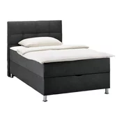 Mömax Postelja Boxspring Oviedo, Antracit, 120x200