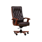 CONSUL brown leather armchair