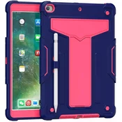 Ohišje za iPad 9/8/7 10,2 s stojalom in držalom za pisalo Roza